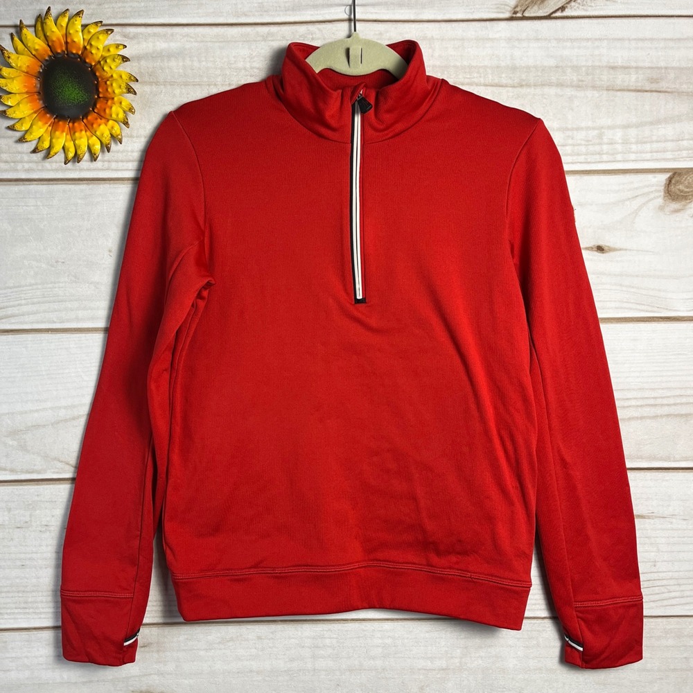 Moncler Grenoble‎ Red Quarter Zip Sweatshirt Kids Youth 14 boys girls